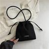 Bolsa Feminina de Trabalho Bolsa Balde Cor Contrastante Casual Nova Verão 2025 Jeans Bolsa de Ombro Sacola de Compras Grande Capacidade