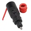 Enchufe de mechero rojo de doble propósito para coche y motocicleta, directo de fábrica