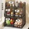 Estante de almacenamiento de cocina multicapa para frutas y verduras, estante de esquina para montar en la pared, cesta de almacenamiento para encimera