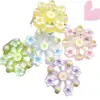 Tarjeta pequeña luminosa caricatura flor molino de viento gel de crema resina accesorios para el cabello pinza para el cabello accesorios de bricolaje accesorios de colgante