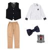 Ropa de clase para estudiantes de primaria traje de chaleco estilo británico ropa de actuación jardín de infantes Ropa de jardín ropa de primavera y otoño