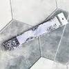 Bolsa Pop Empaquetada Individualmente con Asa Larga, Envuelto con Pañuelo de Seda, Pañuelo Pequeño de Satén Estampado, Cinta, Cinta de Regalo