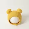 Estilo Otoño e Invierno Gorro con Protección para Orejas de Bebé Recién Nacido Algodón Puro Lindo Cálido Tejido de Felpa para Bebé Unisex Gorro Infantil