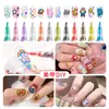 Popular Transfronterizo Bolígrafo Graffiti para Uñas 0.7mm 12 Colores Impermeable Secado Rápido Set de Bolígrafos Marcadores para Uñas Acrílicas