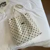 Bolsa Tote Grande de Bolinhas 2026 Novo Estilo Bolsa de Ombro Único para Sobrancelha Moda de Alta Aparência para Sair Trabalho Bolsa de Mão
