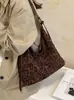 Bolso tote de moda retro moderno con estampado de leopardo para mujer, otoño 2026, casual, gran capacidad, estilo commuter, de hombro, cruzado