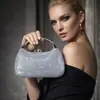 Bolso de Mano Transfronterizo Nuevo Estilo Europeo y Americano con Diseño de Pedrería, Bandolera de Hombro Único, Bolso de Noche de Personalidad de Moda para Damas, Venta al por Mayor desde el Fabricante