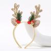 Tiara de Natal alce estrela de cinco pontas árvore de Natal festival tiara de chifre decoração de festa de Natal transfronteiriça acessórios de cabelo