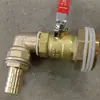 Válvula de Bola de Cobre de 4 Puntos 6 Puntos de 1 Pulgada Grifo Interruptor de Liberación de Agua para Cubo de Plástico Tanque de Peces Accesorios