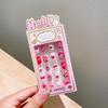 Calcomanías de uñas tridimensionales de dibujos animados para niños parche de uñas para niña pequeña armadura para bebé desmontable impermeable venta al por mayor de uñas