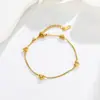 Pulsera Minimalista en Forma de Corazón con Diamantes para Mujer, Estilo Europeo y Americano, Diseño de Moda, Joyería de Acero de Titanio, No se Desvanece, Venta al por Mayor, Versátil