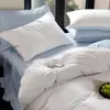 Conjunto de Quatro Peças Cor Sólida Seda de Gelo Lençol de Cama Refrescante Peça Única Capa de Edredom Conjunto de Três Peças Refrescante Temporada de Formatura Especial para Dormitório Atacado Externo