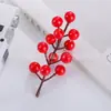 Fabricantes de Fortuna Adereços de Frutas Vermelhas Flores Artificiais Vermelhas Balde da Fortuna Arranjo de Flores de Azevinho Frutas Festival da Primavera Frutas Artificiais Decoração de Frutas Decoração