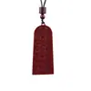 Colgante de Arena Dorada Púrpura Cinabrio, Token de Cinabrio, Colgante de Comando de los Cinco Truenos, Joyería, Colgante de Arena Dorada Púrpura para Hombres y Mujeres