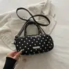 Bolso Cruzado de Lunares Estampados para Mujer 2026 Nuevo Estilo Coreano Bolso de Mano Bolso Bowling Verano Súper Popular Nicho Bolso de Hombro