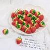 Colgante acrílico con forma de fresa y cereza de resina de fruta, hecho a mano, para hacer tú mismo, pendientes, pulseras y accesorios.