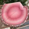 Manta de Peluche con Gradiente de Rosas Paquete de Materiales DIY Tejida a Mano Manta de Ramo Regalo