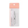 Pinza para cejas de acero inoxidable Chuanqier, pinza para cejas de boca oblicua, pinza para injerto de pestañas postizas, pinza para cejas de boca plana, herramienta para recortar cejas