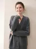 "Un acierto tanto si se lleva solo como en capas" Nueva Ropa de Punto de Cachemira para Mujer + Cardigan Básico para Vestir en Capas Diariamente