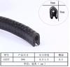 Máquina de moldeo de bordes de caucho para puentes de acero inoxidable con tira de sellado en forma de U, placa de acero para chapa metálica, tira de protección de bordes de chapa de hierro