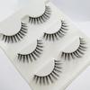 Empuje caliente transfronterizo natural largo multicapa tridimensional pestañas postizas tres pares pestañas 3D naturales cruzadas suministro de comercio exterior