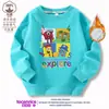 Sudadera para Niños Numberblocks Estilo Primavera y Otoño Camiseta Básica Infantil Atuendo Estiloso Versión Coreana