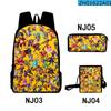 Tubería de Agua Transfronteriza Mario Mario Bolsa Impresa a Color Set de Tres Piezas Tela Oxford Bolso para Estudiantes de Hombre y Mujer