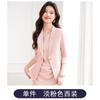 Chaqueta de Traje Pequeño de Manga Siete Puntos Rosa Pantalón Vestido de Mujer 2025 Primavera Verano Otoño Nuevo Traje de Dos Piezas Moda