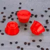 5 Peças couro de vaca em caixa adequado para máquina de café DOLCE GUSTO Copo de cápsula filtro de café reutilizável