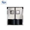 Puerta anticolisión de acero inoxidable, puerta de retorno automático de doble hoja, puerta de dos vías para taller de alimentos, puerta de reinicio de doble apertura para cocina y supermercado.