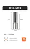 Soporte Auxiliar para Herramientas con Mango Redondo para Chaflanado Universal Torno de Diámetro Variable CNC Manga Guía Agujero Central Cuchilla en Forma de Melocotón CNC