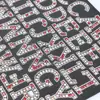Pegatinas de Letras del Alfabeto Inglés con Pedrería, 6 Cuentas de Perla Grandes con Letras, 26 Letras Pequeñas con Pedrería, Accesorios para Joyería DIY