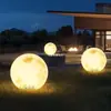 Lâmpada de Lua Solar Paisagismo de Jardim Lâmpada de Pátio Lâmpada de Atmosfera para Terraço Lâmpada de Bola para Gramado Lâmpada de Lua para Exterior
