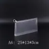 Bolsa de documentos portátil tridimensional espessa com aba de puxar, bolsa de armazenamento de material escolar de PP à prova d'água A6/A5/A4/FC, pasta de arquivos