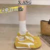 Zapatos de Entrenamiento Alemanes con Cordones de Piel de Vaca para Mujer, Zapatillas Casuales Finas y Transpirables de Verano, Zapatos para Mujer que Hacen que los Pies Parezcan Más Pequeños, Zapatos A-Gan