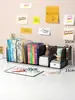 Estante de livros simples prateleira de mesa infantil combinação de prateleiras de livros para mesa de estudante simples moderna uso dormitório pequena estante de livros