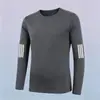 Camiseta lisa de manga comprida, peso pesado, para primavera e outono, gola redonda solta, unissex, top simples e versátil