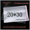 Atacado de Fábrica Sacos Autoadesivos de Camada Dupla Espessada 7 Fios 20*30 Sacos Opp Sacos de Embalagem para Roupas Sacos Plásticos