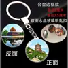 Souvenirs Turísticos de Pekín: Llavero Colgante de Cristal de Doble Cara: Ciudad Prohibida, Tiananmén, Nido de Pájaro, Palacio de Verano