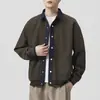 Outono de 2026 Novo Estilo Japonês Masculino Manga Longa Casual Caimento Solto Versátil Peça Externa com Design Falso de Duas Peças e Lapela Patchwork