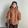 Chaqueta acolchada de algodón para niños, forrada de polar y engrosada, de longitud media, cálida, para niños y niñas, nueva ropa de abrigo de invierno para bebés 2026
