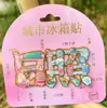 Ímãs de geladeira Rizhao com fontes metálicas, lembranças de viagem, produtos culturais e criativos da moda, presentes no atacado