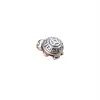 Abalorio separador con forma de caparazón de tortuga que trae fortuna de plata pura s999, abalorio cilíndrico, adorno de cristal, pulsera tejida, collar, accesorios hechos a mano para DIY