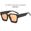 Comercio Exterior Nuevos Gafas de Sol Anti-UV de Montura Grande Cuadrada para Hombres y Mujeres Unisex Transfronterizas Europeas y Americanas 2024