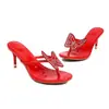 Zapatillas de Verano para Mujer con Tacón Alto, Tallas 34-46, Sandalias de Verano con Suela Suave, Punta Redonda y Tacón de Aguja, Estilo Europeo y Americano, Sandalias de Color Sólido con Punta Dividida para Mujer