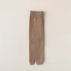 Calcetines de Dos Dedos para Hombre Verano Color Sólido Anti-Pilling Versátiles Calcetines para Zuecos de Negocios Calcetines de Personalidad con Dedos Divididos Algodón Puro Calcetines de Media Caña