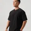 Gola V gola redonda manga curta masculino plus size solto listrado ao ar livre fitness lazer esportes corrida ombro manga curta T-shirt estilo coreano