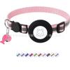 Funda de Silicona para Rastreador Airtag Collar para Gato de Alta Reflectividad Hebilla de Seguridad Antiasfixia Collar para Mascotas Antiperdida