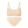 Skim Kardashi S Lencería Sujetador sin Costuras para Mujer Taza Fina Cuello Redondo Estilo Camiseta Set de Sujetador Apto para Todos