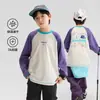 Roupa Infantil Zuoxi Camiseta de Manga Longa de Secagem Rápida para Meninos Primavera e Outono 2026 Novo Modelo Camisa de Camada Base para Meninos ao Ar Livre